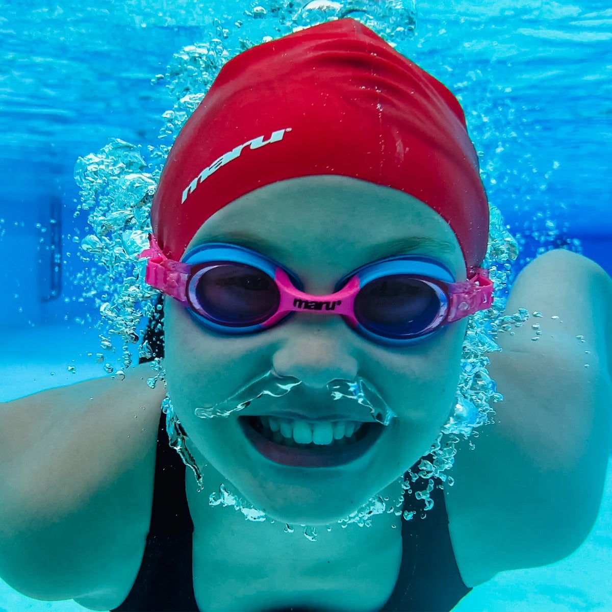 Silicone Swim Cap - Red