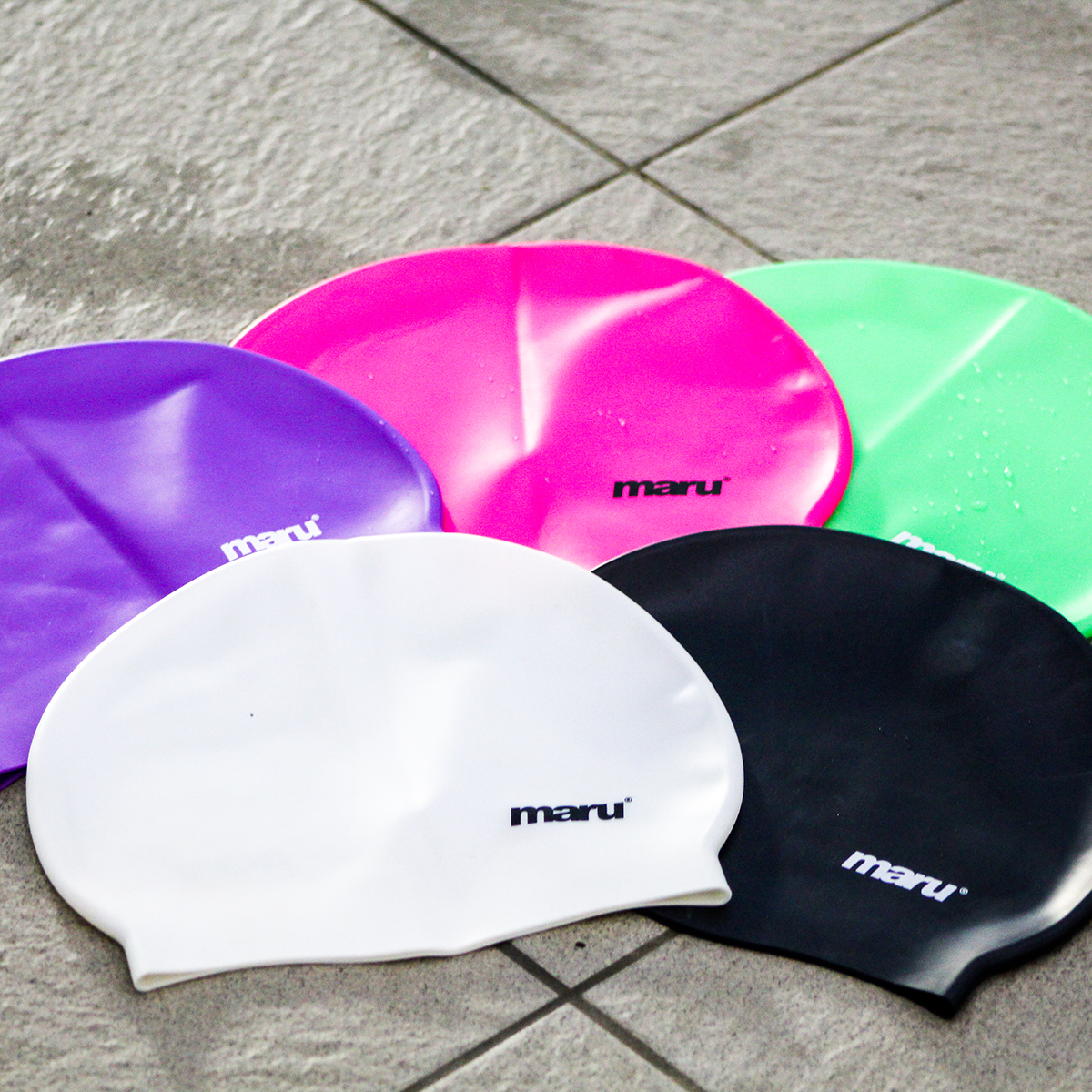 Silicone Swim Cap - Purple