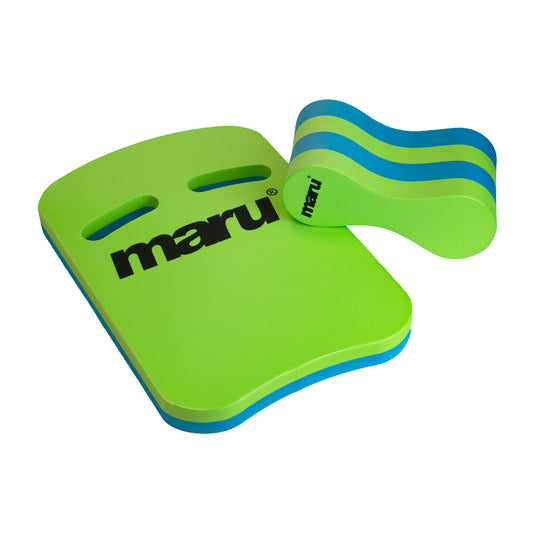 Maru Junior Float Bundle - Lime Blue (inc. Free Lime Mesh Swim Bag £9.49 RRP)