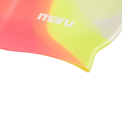 Silicone Swim Cap - Yellow and Red