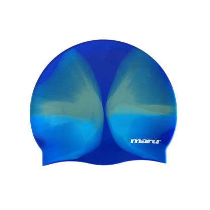 Silicone Swim Cap - Blue and Yellow