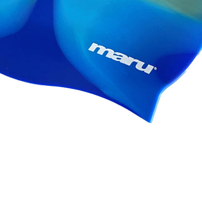 Silicone Swim Cap - Blue and Yellow