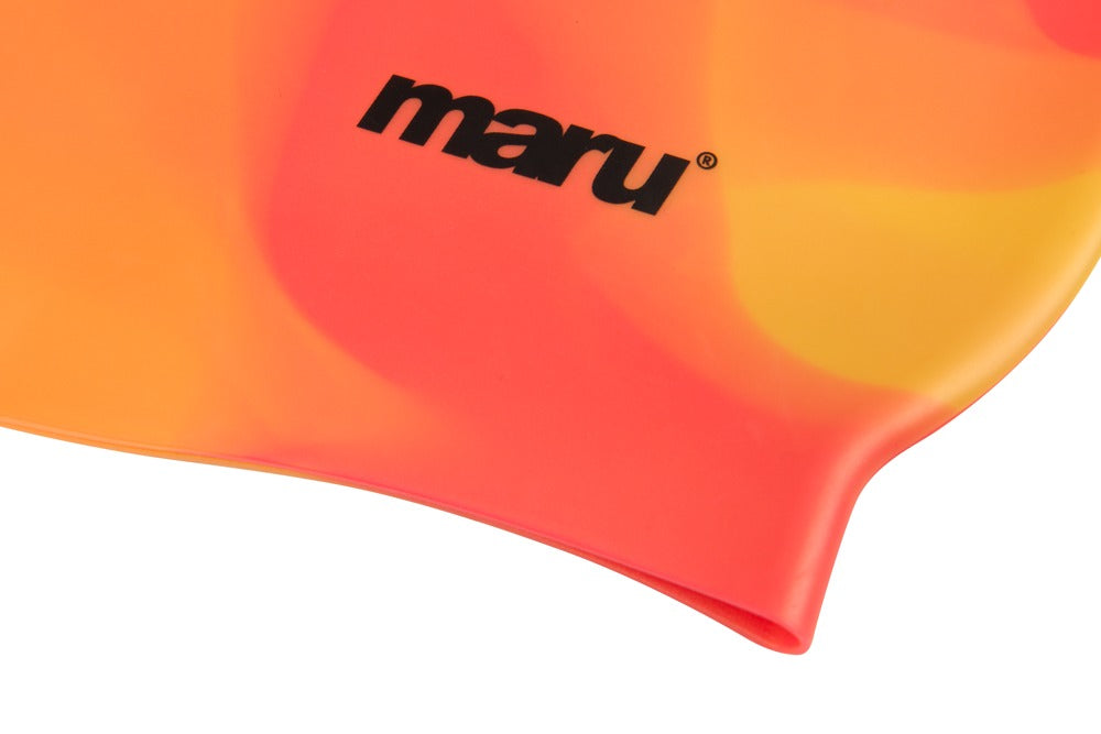 Silicone Swim Cap - Orange Shades