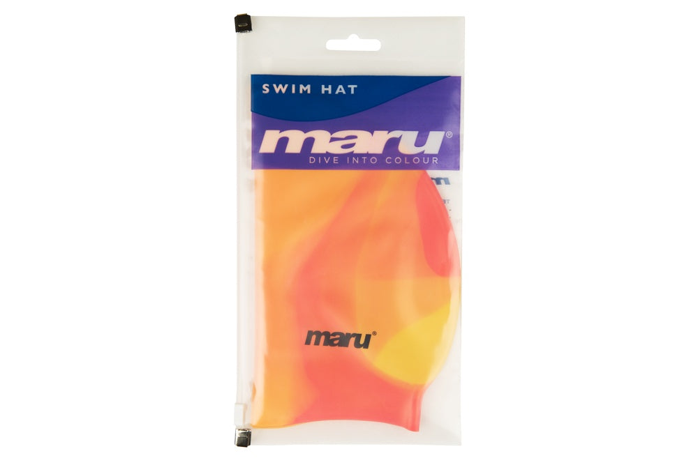 Silicone Swim Cap - Orange Shades