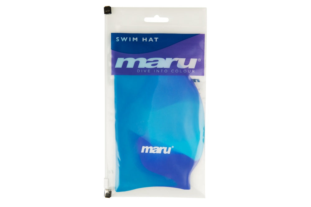 Silicone Swim Cap - Blue Shades