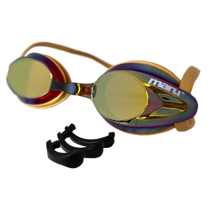 Pulse Mirror Anti-Fog Goggles- Gold, Pink and Blue