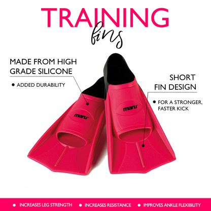 Training Fins - Pink/Black