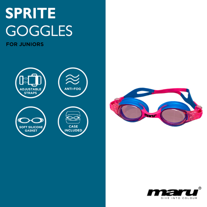 Sprite Anti-Fog Junior Goggles - Pink and Blue