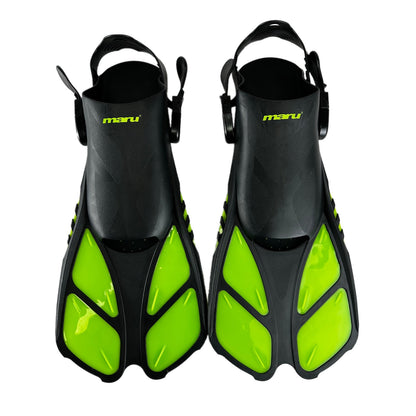 Dive Fins - Neon Lime and Black