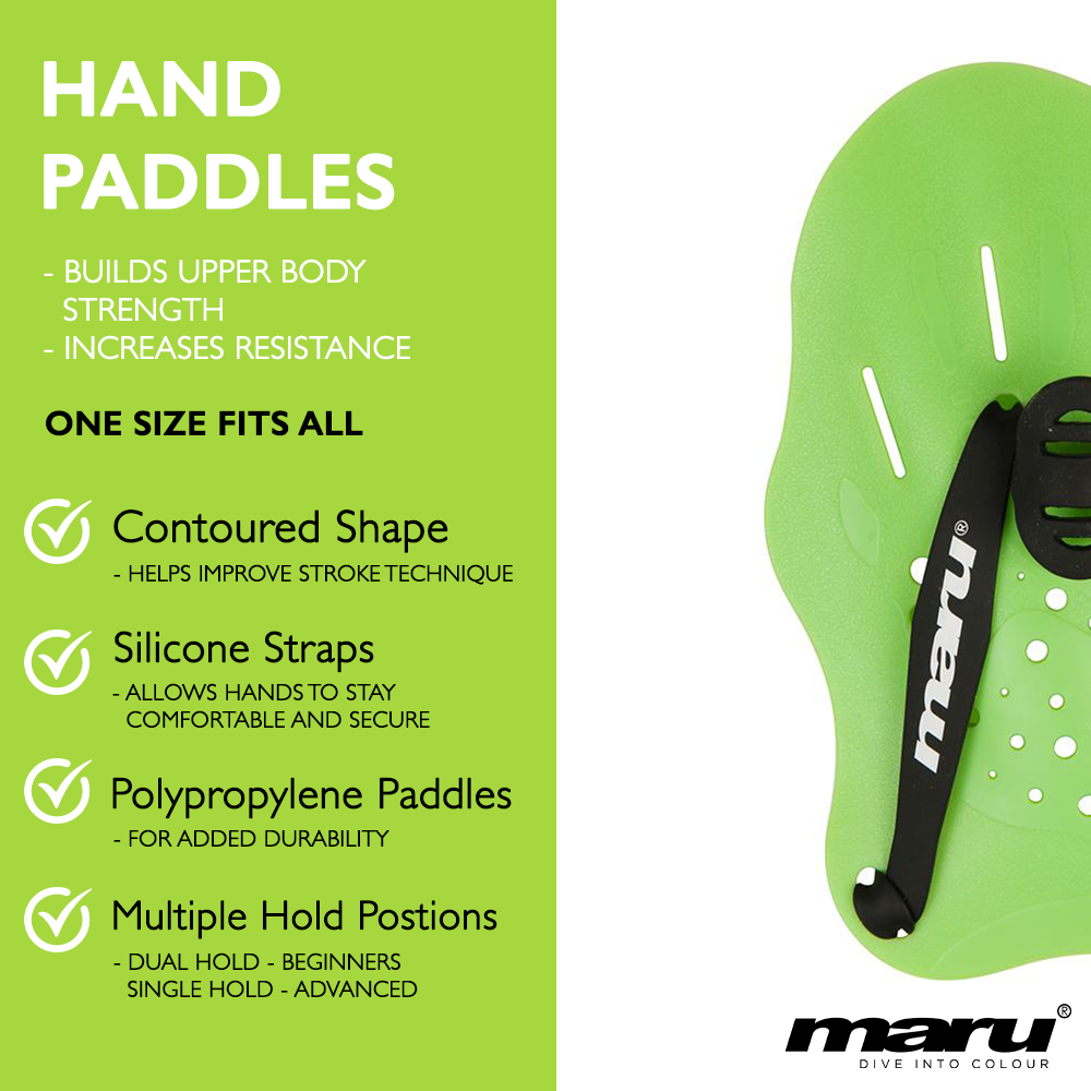 Swimming Hand Paddles - Lime