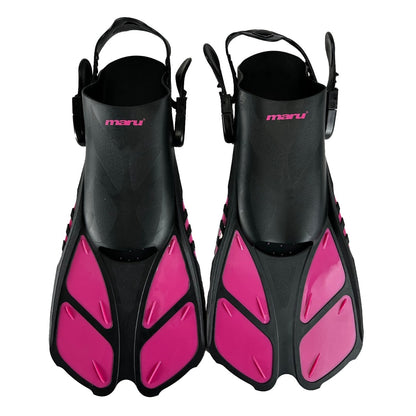 Dive Fins - Neon Pink and Black