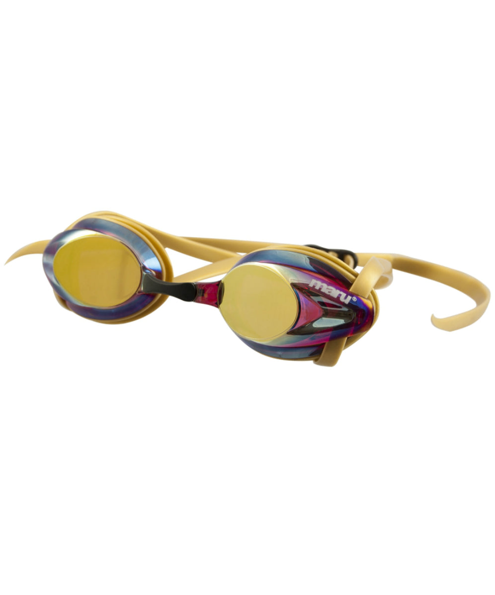 Pulse Mirror Anti-Fog Adult Goggles - Gold, Pink and Blue